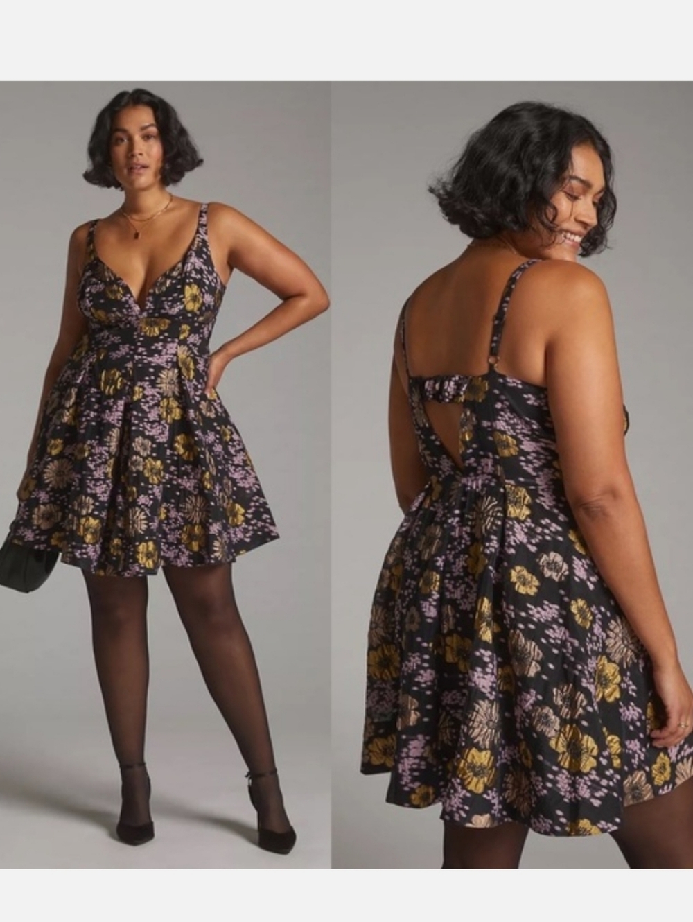 Anthropologie Jacquard A-line Mini Dress Party Special Occasion Date Night 24W